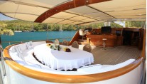 Gulet KAYA GUNERI V -  Aft Deck Dining